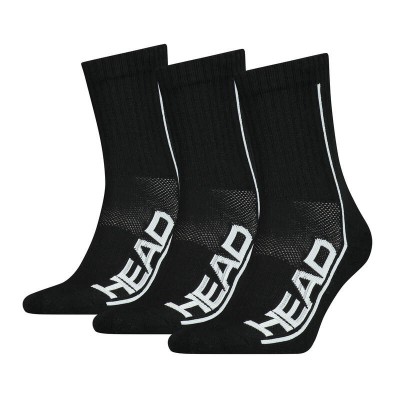 HEAD CALCETINES SOCKS NEGROS PACK 3 UNIDADES